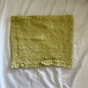 J. Crew Smocked Tube Top